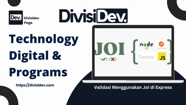 Tutorial Coding: Validasi Email, Nomor HP, dan Tanggal Lahir Menggunakan Joi di Express